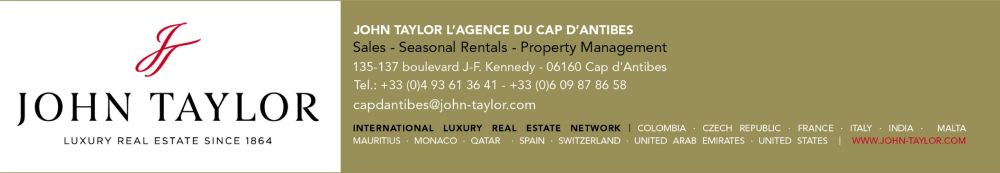 JOHN TAYLOR - AGENCE DU CAP D'ANTIBES