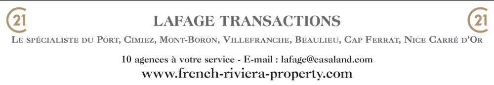 Century 21 LAFAGE TRANSACTIONS Nice